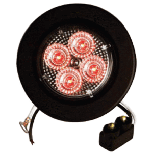 RED CLEAR, 2.5" MARKER LIGHT 4 LED KIT
