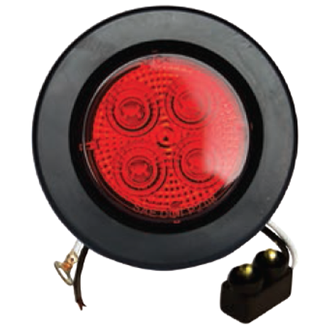 RED, 2.5" MARKER LIGHT 4 LED KIT