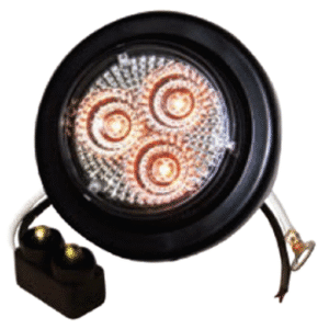 AMBER CLEAR, 2" MARKER LIGHT 3 LED KIT