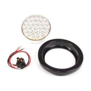 AMBER CLEAR, 4" DIA. 24 LED SEALED 12 V. KIT