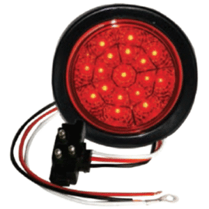 RED 4" DIA. 17 LED CHROMED REFLECTOR SEALED KIT
