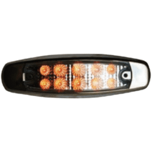 AMBER CLEAR OVAL MARKER LIGHT 10 LED
