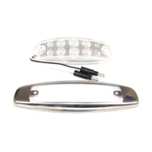 RED CLEAR OVAL MARKER LIGHT 10 LED