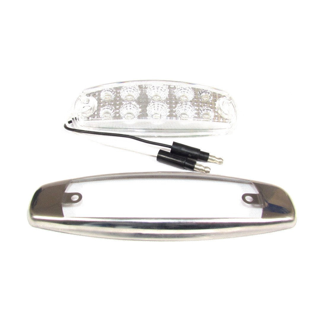 RED CLEAR OVAL MARKER LIGHT 10 LED