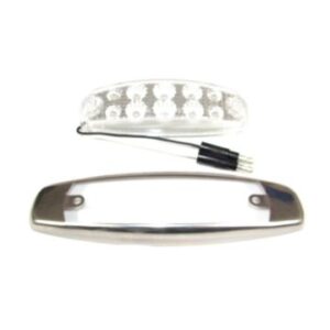 AMBER CLEAR OVAL MARKER LIGHT 10 LED