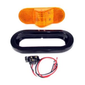 AMBER, OVAL MID-TURN LIGHT LED SEALED KIT