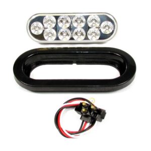 RED CLEAR, OVAL MARKER LIGHT LED KIT