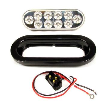 AMBER CLEAR, OVAL MARKER LIGHT LED KIT