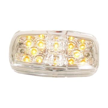 AMBER CLEAR, DOUBLE, SIDE MARKER LIGHT 12 LED