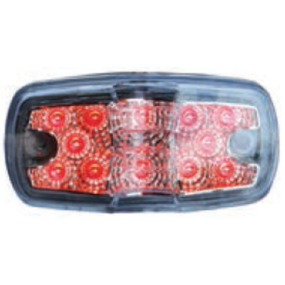 RED CLEAR, DOUBLE, SIDE MARKER LIGHT 12 LED