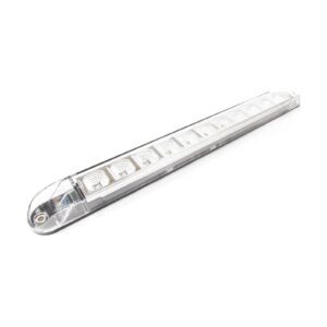 RED CLEAR, 11 LED LIGHT BAR INNER CHROME REFLECTOR