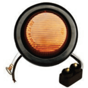 AMBER, 2" DIA. 10 LED SEALED KIT 24 Volts