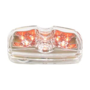 RED CLEAR, DOUBLE, SIDE MARKER LIGHT 12 LED