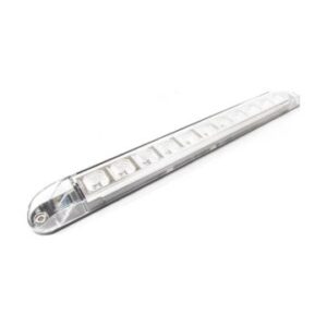 AMBER CLEAR, 11 LED LIGHT BAR INNER CHROME REFLECTOR