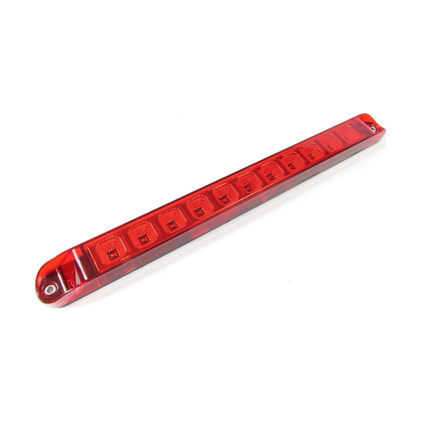 RED, 11 LED LIGHT BAR INNER CHROME REFLECTOR