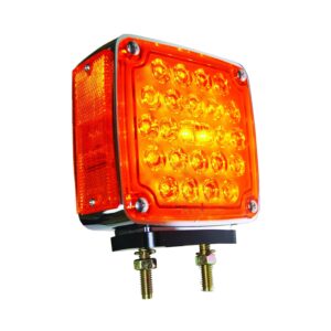 SQUARE,CHROME TURN SIGNAL LAMP LED (L)