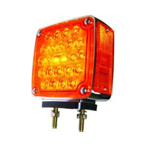 SQUARE,CHROME TURN SIGNAL LAMP LED (R)