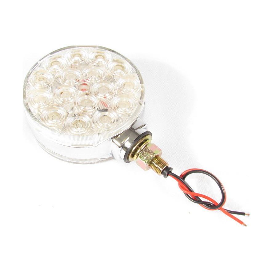 ROUND CLEAR, CHROME TURN SIGNAL LAMP LED