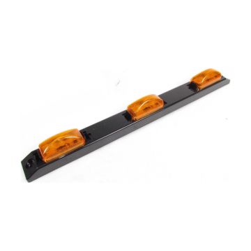 AMBER, 3 PCS 9 LED LIGHT BAR 17" LONG