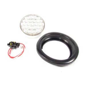 BACK UP CLEAR, 4" DIA. 24 LED SEALED 12 V. KIT