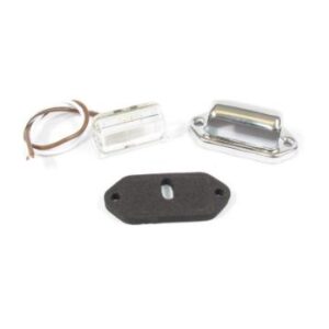 LED CHROME LICENSE PLATE LIGHT 4 LED MULTI-VOLTAGE 12V-24V