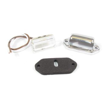 LED CHROME LICENSE PLATE LIGHT 4 LED MULTI-VOLTAGE 12V-24V