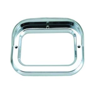 RECTANGULAR BEZEL WITH VISOR CHROME