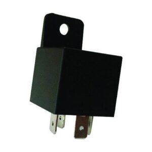 RELAY SWITCH 12 VOLT, 30 AMP, 4 POLE, PLASTIC BRACKET