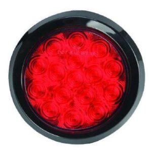 4â€ Round Red, 16 SQ LED, 12 Volts, w / grommet