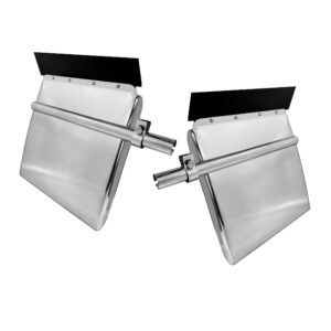 QUARTER FENDERS SET 24"X24" ROUND TUBE STAINLESS STEEL SOLD BY PAIR