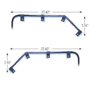 MUD FLAP HANGER ANGLED STEEL BY PAIR