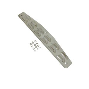 CHROME BOTTOM PLATE(LOUVER) WITH BOLT THRU STUDS 4" X 24"