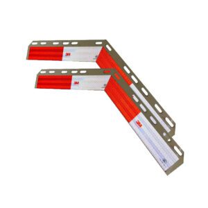 MUD FLAP REFLECTOR TOP 1-1/2" X 16" 45 DEGREE ANGLE SOLD BY PAIR