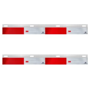 MUD FLAP REFLECTOR TOP 1-1/2" X 24" STRAIGHT SOLD BY PAIR