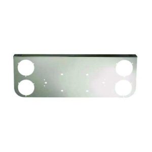 REAR LIGHT PANEL WITH ROUND CUTOUTS CHROME