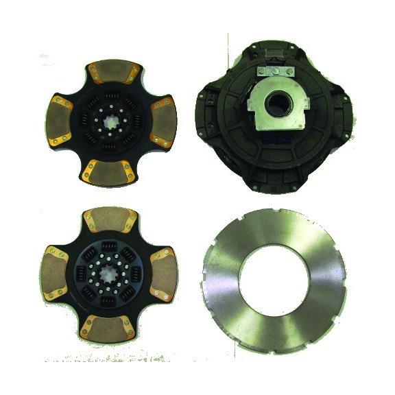 DAN107035-59 CLUTCH ASSEMBLY 14"X1-3/4" - 10 SPLINES, 8 SPRINGS, 4 PAD CERAMIC 2 DISCS